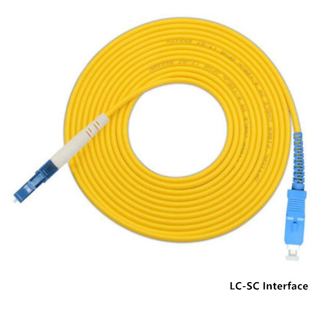 LC-SC FC-ST Single Mode Fiber Optic Jumper Cable Simplex Core
