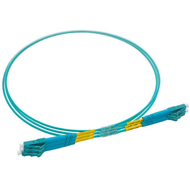 10M Multimode OM3 LC LC Fiber Optic Patch Cord Jumper PVC Cable