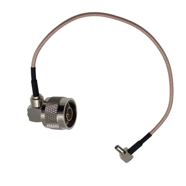 N Male To R/A TS9 Male  RG316 Coaxial Cable Extension Cord Right Angle