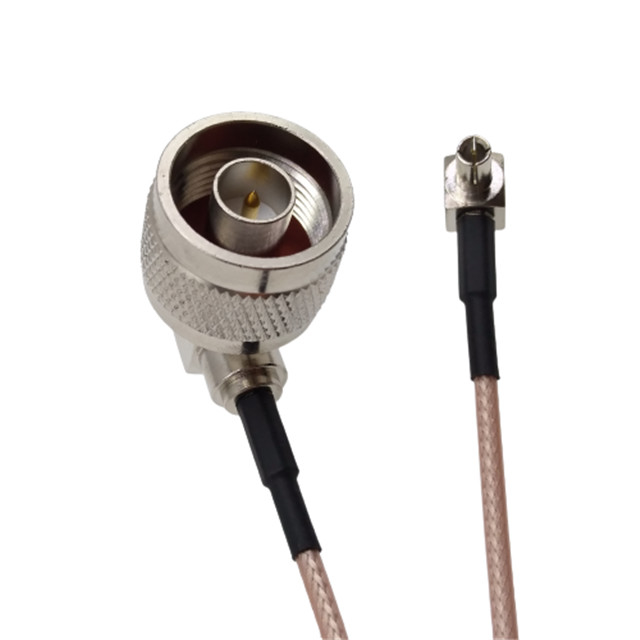 N Male To R/A TS9 Male  RG316 Coaxial Cable Extension Cord Right Angle