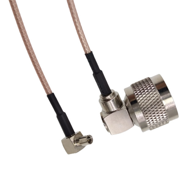 N Male To R/A TS9 Male  RG316 Coaxial Cable Extension Cord Right Angle