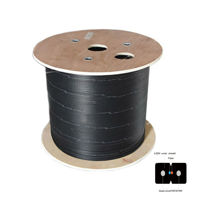 GJYXFCH FTTH 2 Core Fiber Optic Cable  Flame Retardant PVC Sheathed