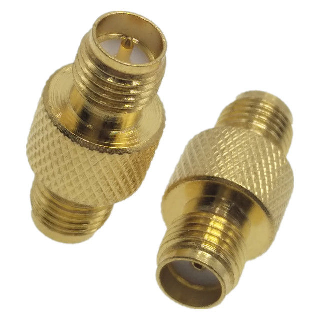 ROHS Straight Golden RP SMA Female RF Antenna Connector
