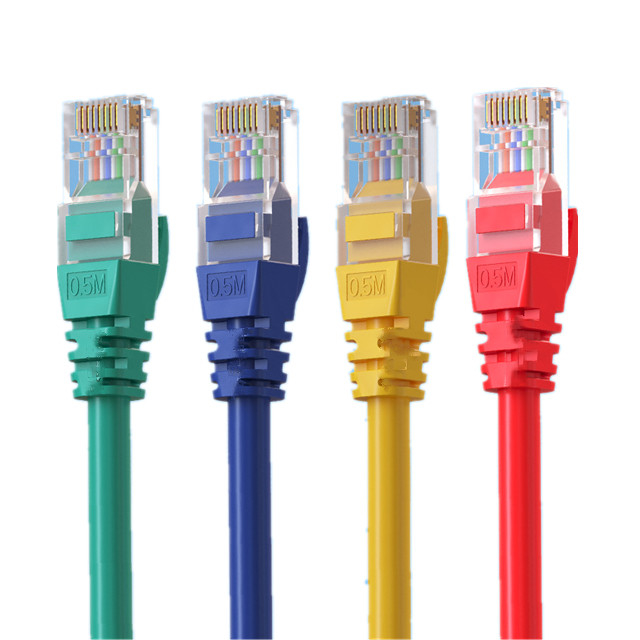 ROHS Ultra Flat 8 Core Short Cat6 Network Patch Cord For Adapters