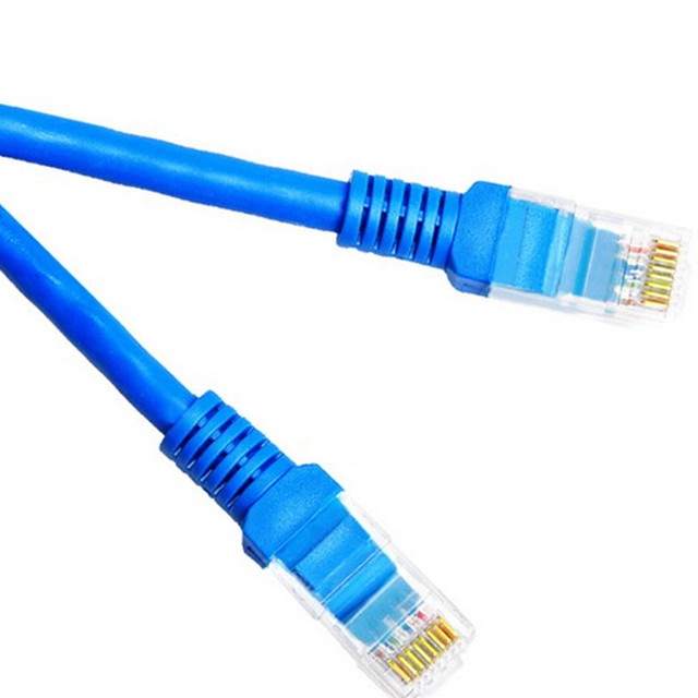 golden Sleeved 1m Utp Category 6 Network Patch Cord  Double Shielding