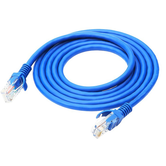golden Sleeved 1m Utp Category 6 Network Patch Cord  Double Shielding