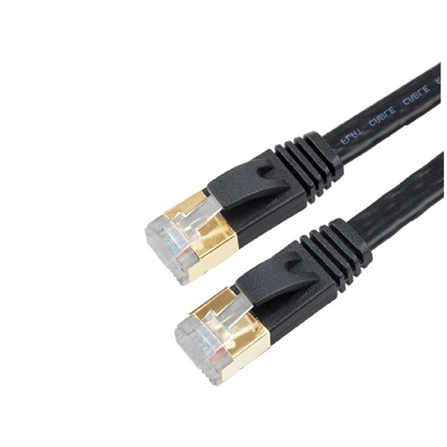 Gold Plated 50ft 8P8C Rj45 Shielded Cat 7 Ethernet Cable For Router Switch
