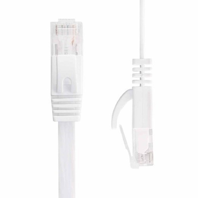 300PCS/Lot 3FT 1M Flat UTP Ethernet Network Cable RJ45 Patch LAN Cable