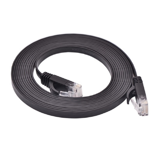 300PCS/Lot 3FT 1M Flat UTP Ethernet Network Cable RJ45 Patch LAN Cable