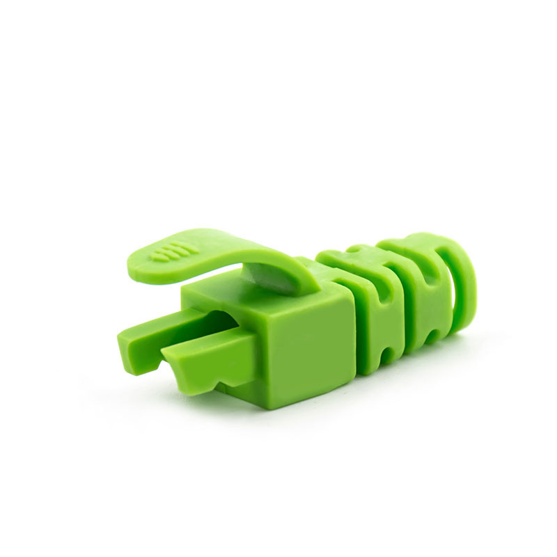 Cat 5 Cat6 Colorful 6.5mm Modular Power Cord  Rj45 Strain Relief Boots