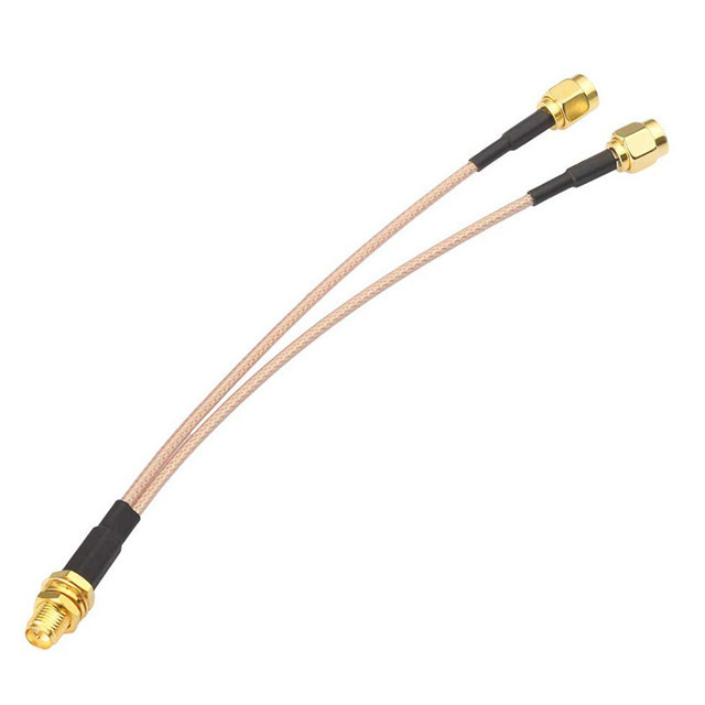 2 SMA Male RP Plug Y Type Splitter Pigtail RG316 RF Cable Assemblies