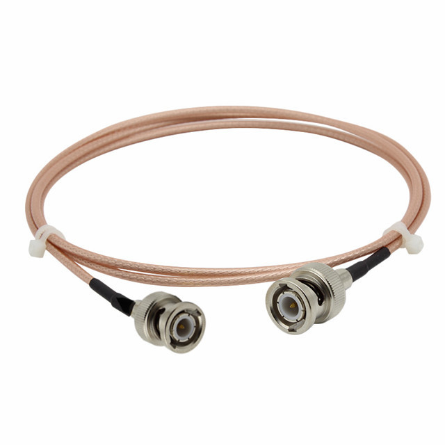 ROHS Copper PVC BNC Male To Male RG142 Coaxial Cable 20cm length supplier