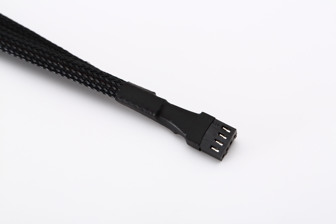 1 To 3 Way Splitter Sleeved 4 Pin Pwm Connector Computer Fan Extension Cable 4p One Point Three