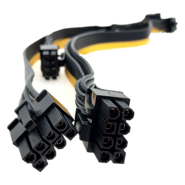 30cm  8 pin gpu graphics card power cable 600V voltage