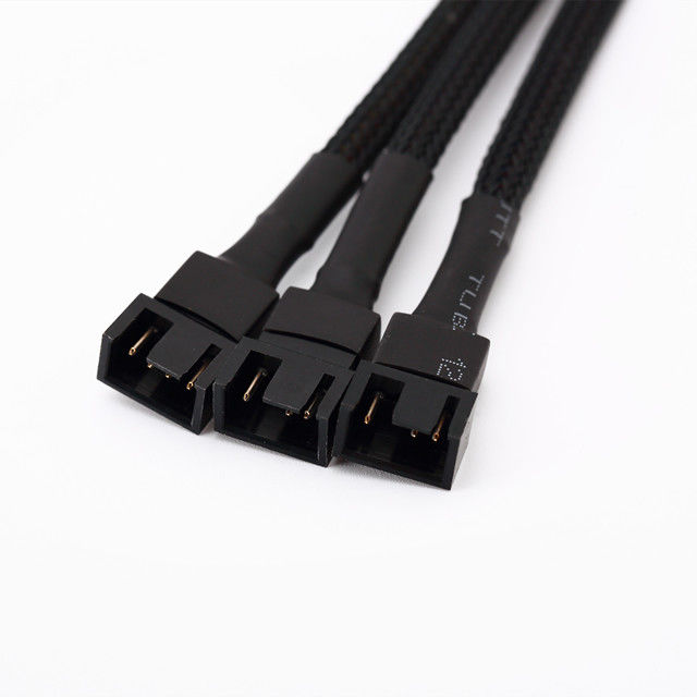 Molex Connector 3 Way Sleeved RGB 4 Pin Pwm Fan Hub