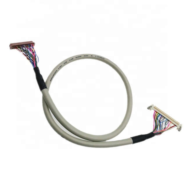 30pin Jae Fi-X30hl To 40pin  Df13-40p 20276 30v Shield Lvds Cable For LCD Screen Panel