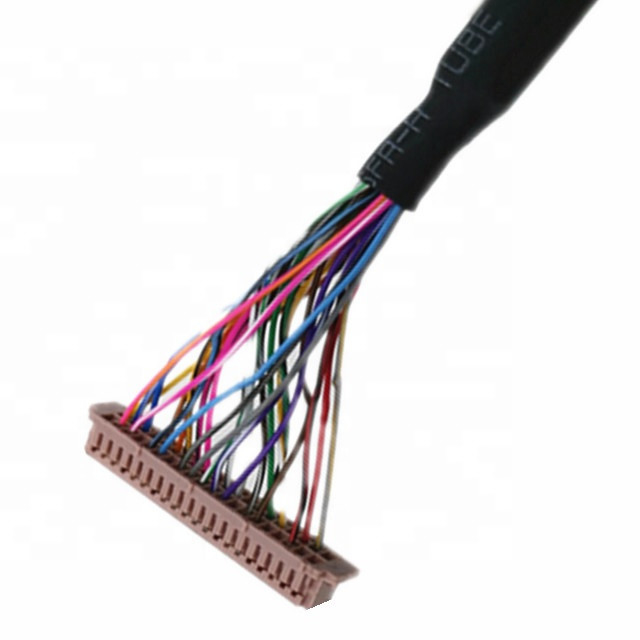 30pin Jae Fi-X30hl To 40pin  Df13-40p 20276 30v Shield Lvds Cable For LCD Screen Panel