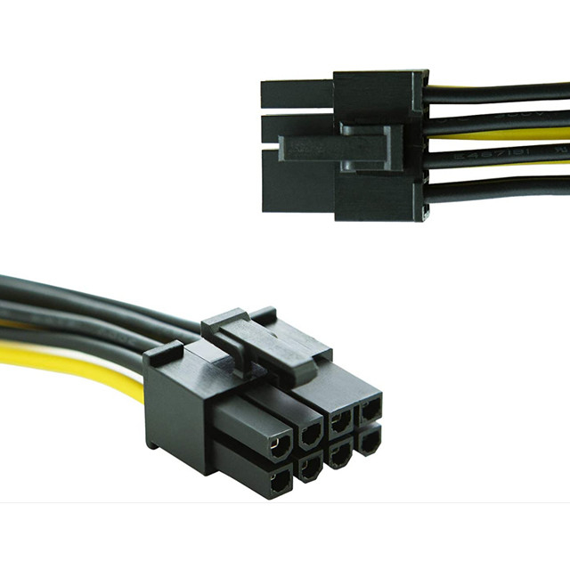 Dual 4 Pin Molex To 8 Pin Pcie Power Cable For Video Graphics Card