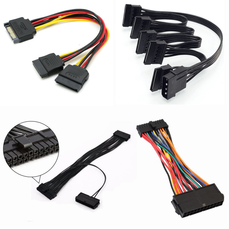 Pcie 8 Pin Female To Dual 8pin  Sleeved Shielded Pcie GPU  Minig Power Cable