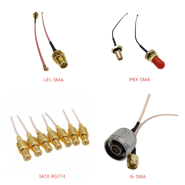 Waterproof Bulkhead BNC Female Jack To SMA Male RF RG174 RG58 Antenna Pigtail Cable