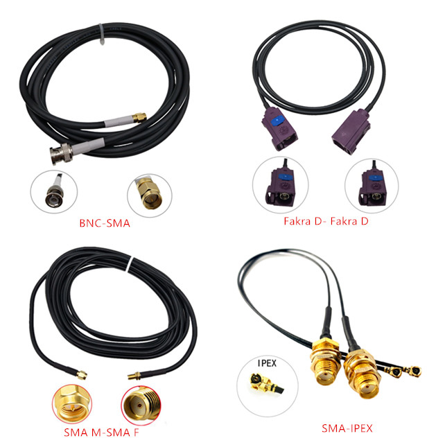 Waterproof Bulkhead BNC Female Jack To SMA Male RF RG174 RG58 Antenna Pigtail Cable