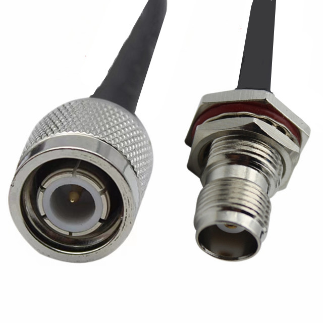 Compression Coaxial RF Cable Connector F Plug Rg58 Straight Adapter F Jack Waterproof