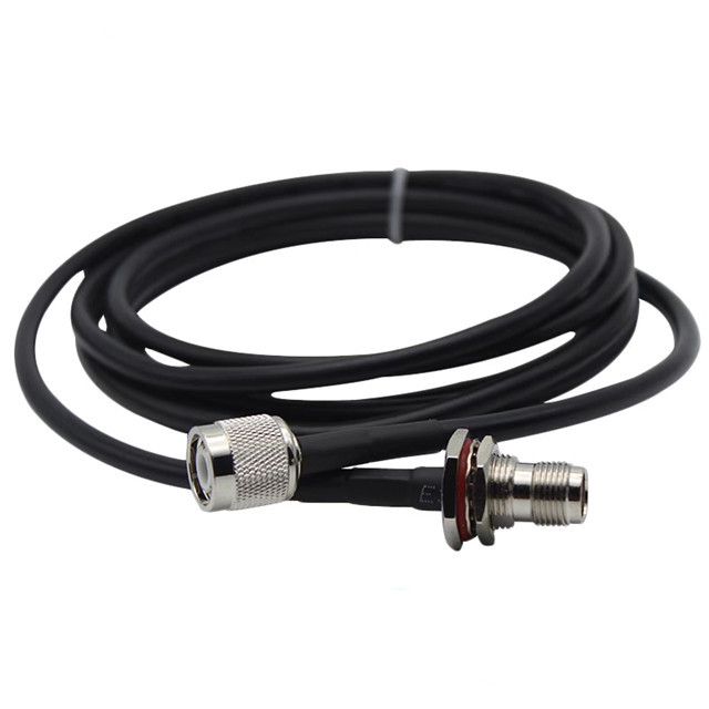 Compression Coaxial RF Cable Connector F Plug Rg58 Straight Adapter F Jack Waterproof