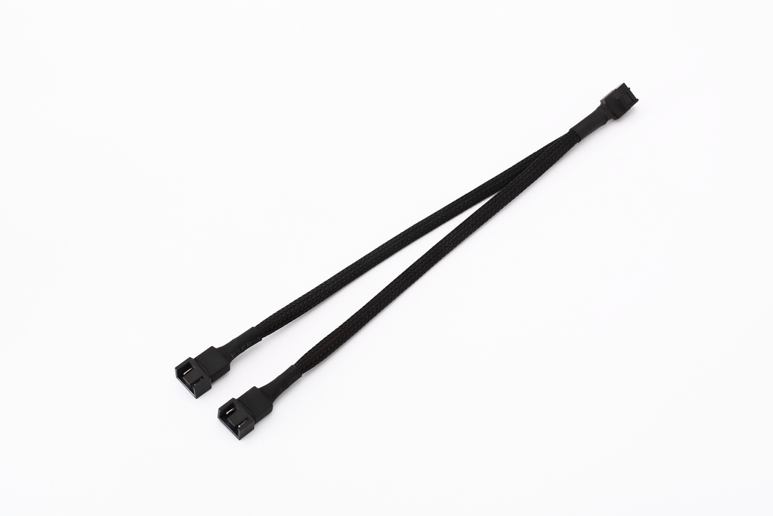 Ul1007 22awg PC Fan Splitter Cable Pwm Fan Splitter 4 Pin To 3 Pin