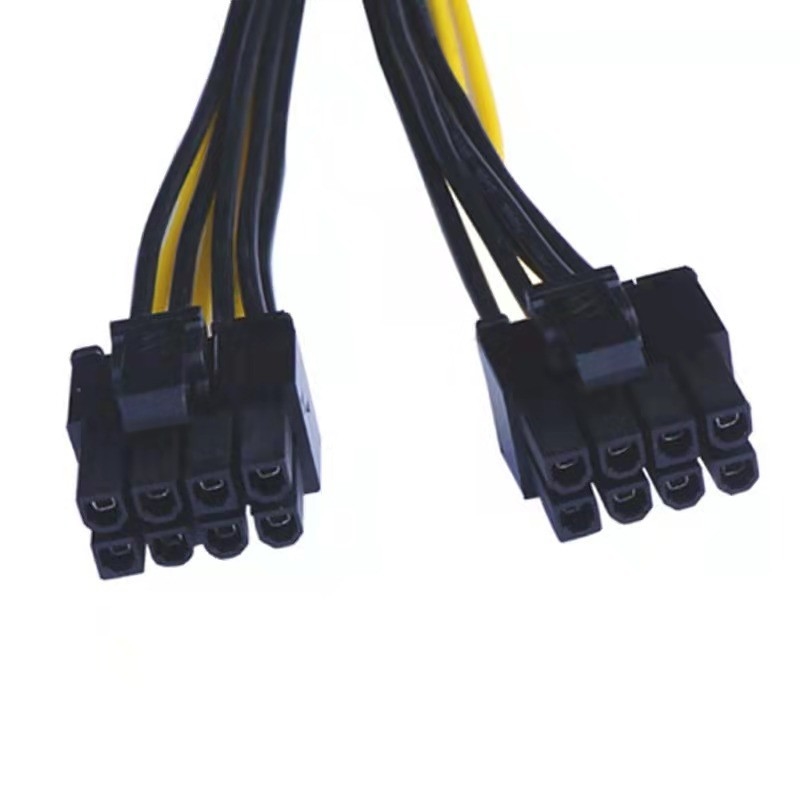 8 Pin To Dual 8 Pin Converter Pcie Vga Splitter Hub Power Cable For Graphics Gpu