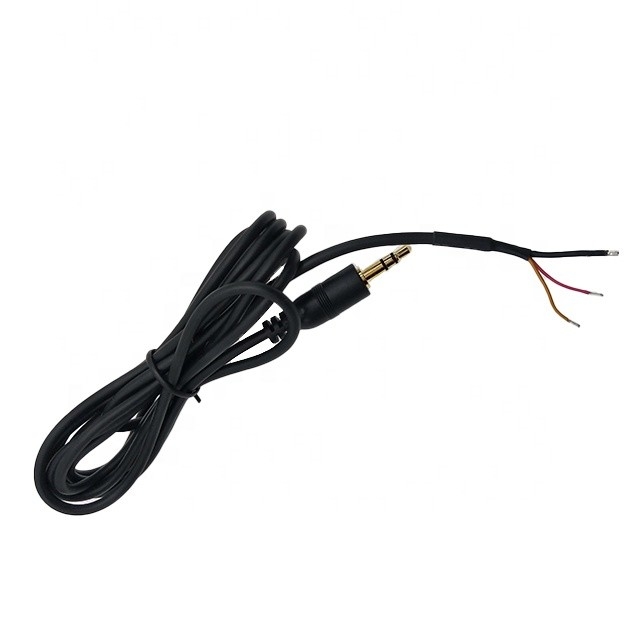 3.5mm Jack PVC Custom Cable Assemblies For Car Headphone Audio Connector