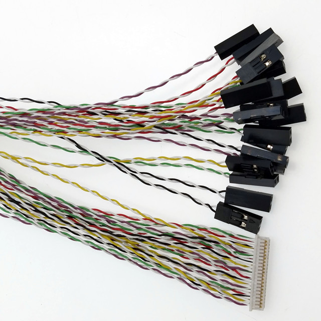 Universal  LVDS EDP Cable DF20 1.0MM Pitch 40P To 2P Dupont 2.54MM LCD