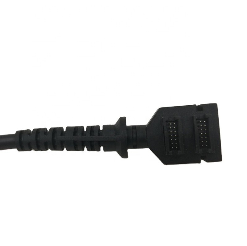 Double Two USB2.0 A Male LVDS Cable Assembly 14 Pin IDC For Verifone VX820