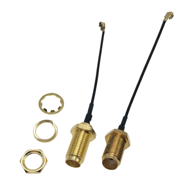 50ohm RG58 Coaxial Cable High End SMA Male To SMA Female Connector Nickel