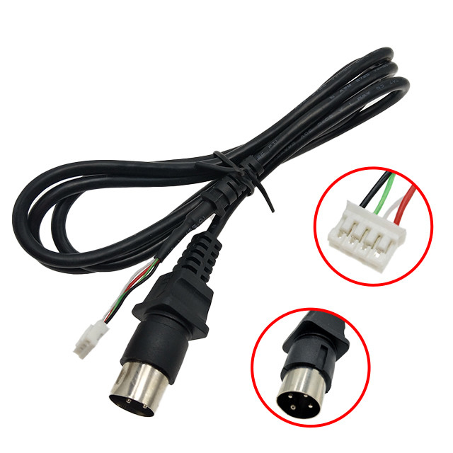 4 Position Black Color Female Socket Wiring Harness For HDMI 2.0v 24AWG MOQ 100 Pcs