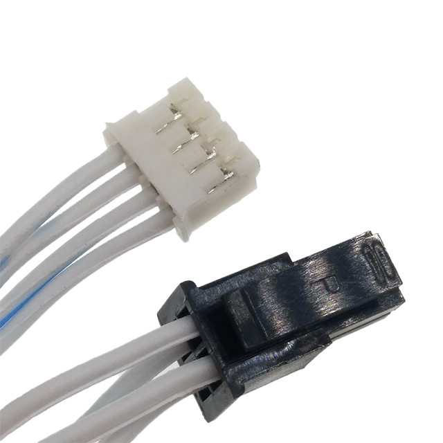 Rubber 3MM Flat Ribbon Cable Assembly VERT DUAL 2*2Pin To JST JST PH