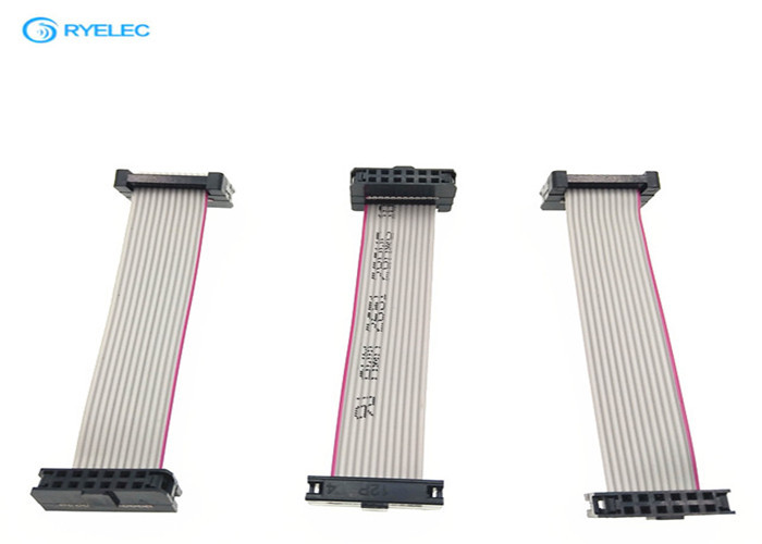 Strain Relief Grey IDC Flat Ribbon Cable , 6-60 Pin 2mm Ribbon Cable ...