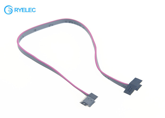 Double Row 1.27 mm Pitch Ribbon Cable , IDC 0.635mm Ribbon Connector Cable