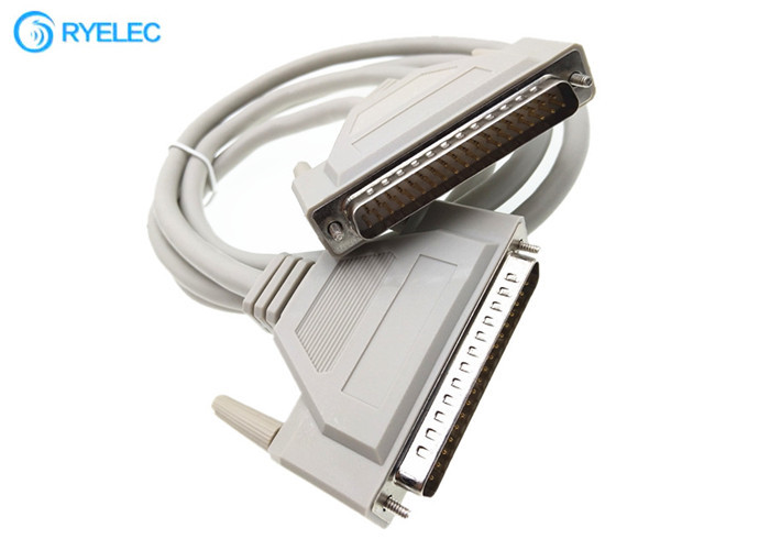 Houseuse 3 Meters Male to Male 37 Pin DB37 Connector Extension Cable Gray Houseuse 3 Meters Male to Male 37 Pin DB37 Connector Extension Cable Gray