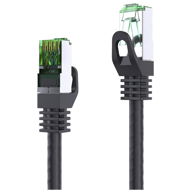 RoHS 10m RJ45 Cat7 Flat Cable Shielded Twisted Pair
