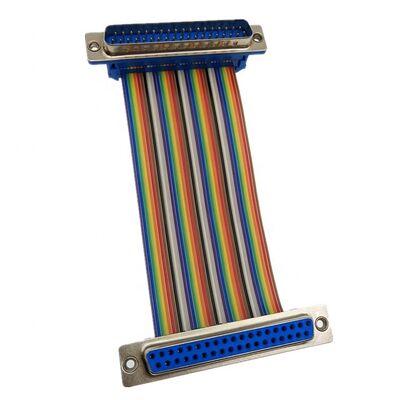 Flat Rainbow Ribbon Cable , 1.27mm Dupont Ribbon Cable 20 Pins